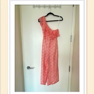 Club Monaco Cherry Blossom one-shoulder jumpsuits